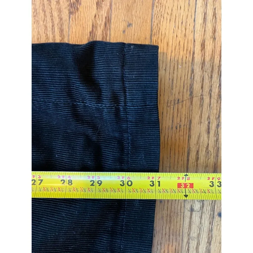 J. CREW Black Corduroy Triple Button Sports Coat Blazer Jacket   Mens Size XL